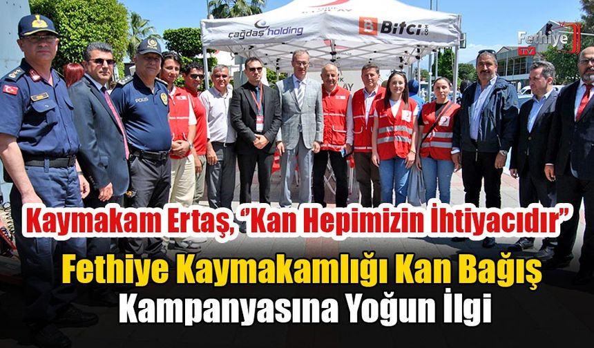 Fethiye Kan Bağışında Muğla’da Birinci