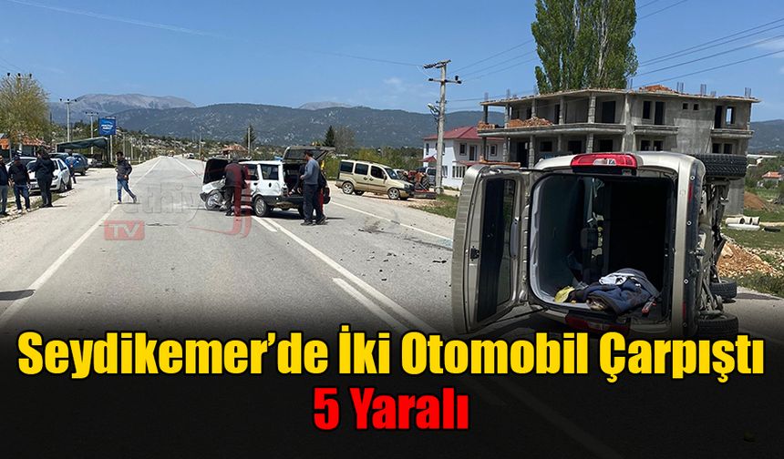 Seydikemer’de İki Otomobil Çarpıştı: 5 Yaralı