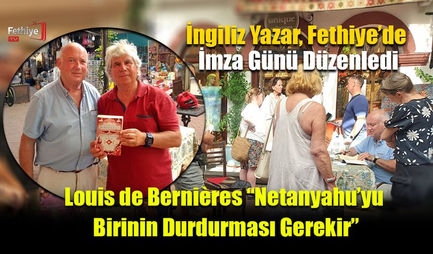 İngiliz Yazar, Fethiye’de İmza Günü Düzenledi