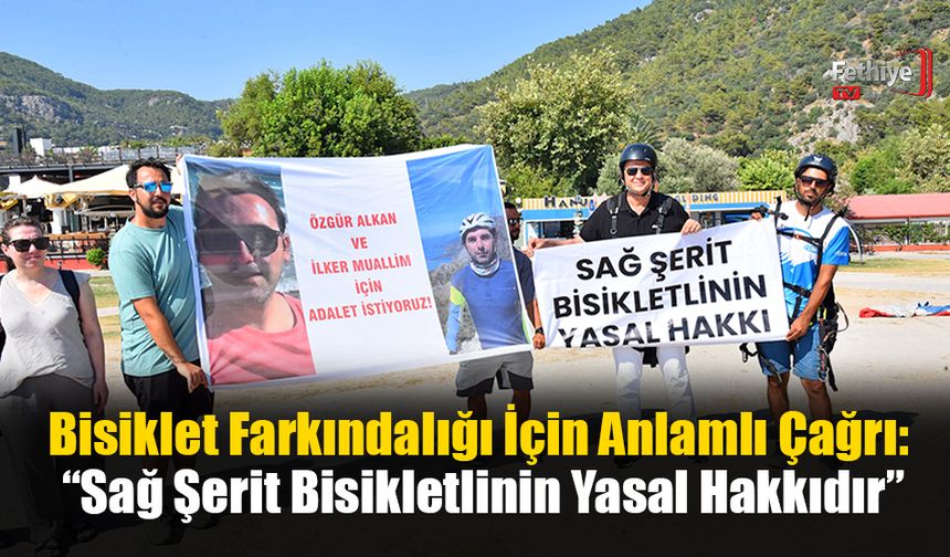 Fethiye'de Bisiklet Farkındalığı İçin Anlamlı Çağrı