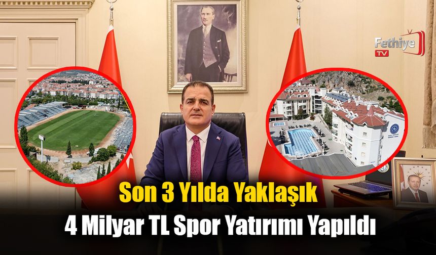Son 3 Yılda Yaklaşık 4 Milyar TL Spor Yatırımı Yapıldı