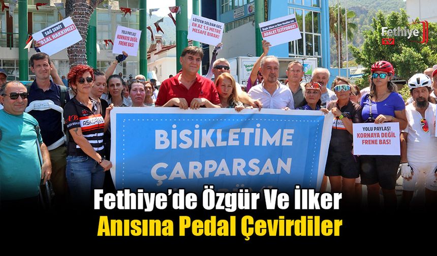 Fethiye’de Özgür Ve İlker İçin Pedal Çevirdiler