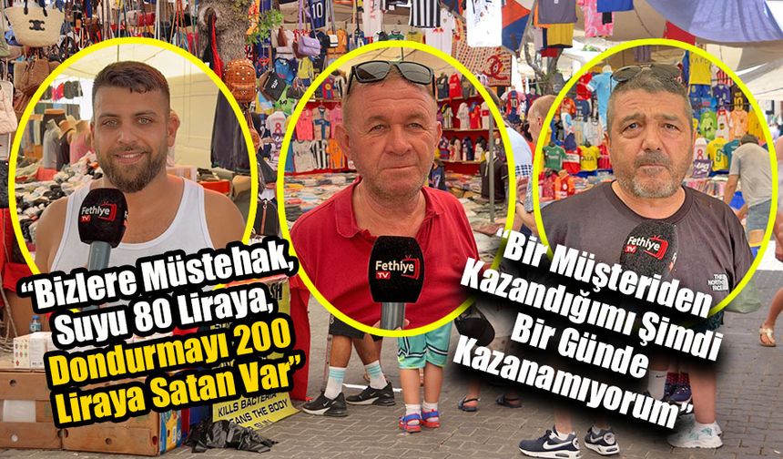 Fethiye Salı Pazarı’nda Kalabalık Var, Satış Yok