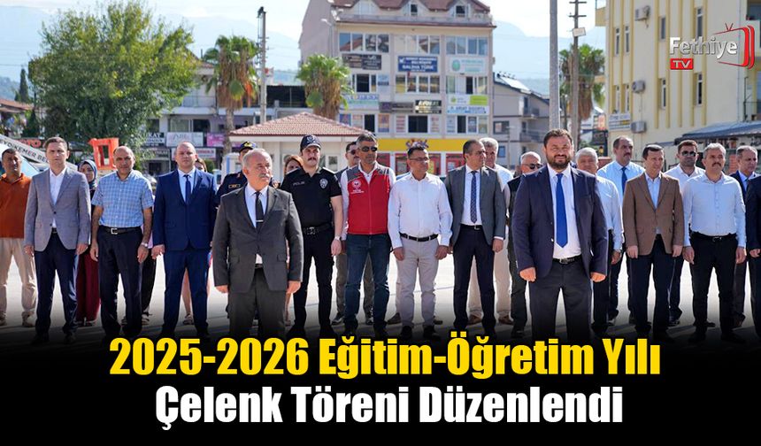 Seydikemer'de 2025-2026 Eğitim-Öğretim Yılı Çelenk Töreni Düzenlendi