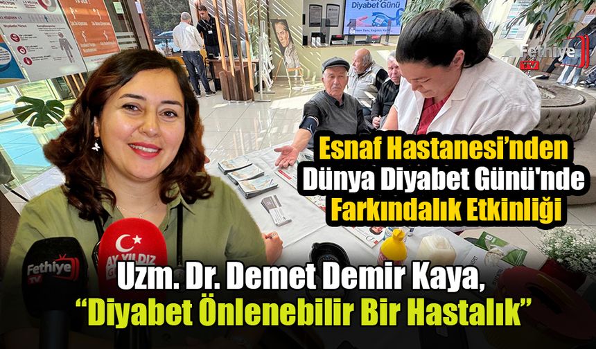 Esnaf Hastanesi’nden Dünya Diyabet Günü'nde Farkındalık Etkinliği