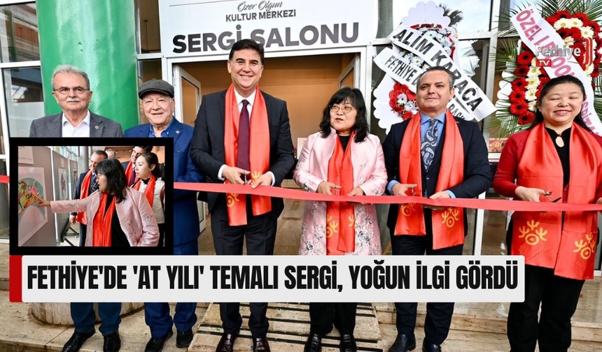 Fethiye'de 'At Yılı' Temalı Sergi, Yoğun İlgi Gördü
