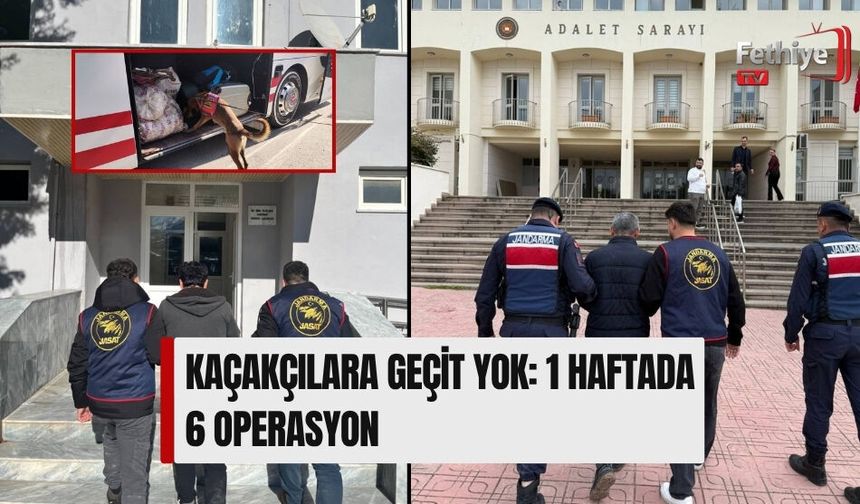 Kaçakçılara Geçit Yok: 1 Haftada 6 Operasyon