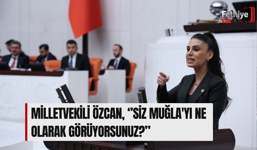 Milletvekili Özcan, “Tarım, Turizm Ve Kültür Kenti Muğla'yı Nasıl Maden Sahasına Çevirdiniz?‘’
