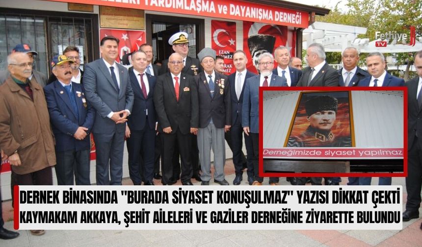 Dernek Binasında "Burada Siyaset Konuşulmaz" Yazısı Dikkat Çekti
