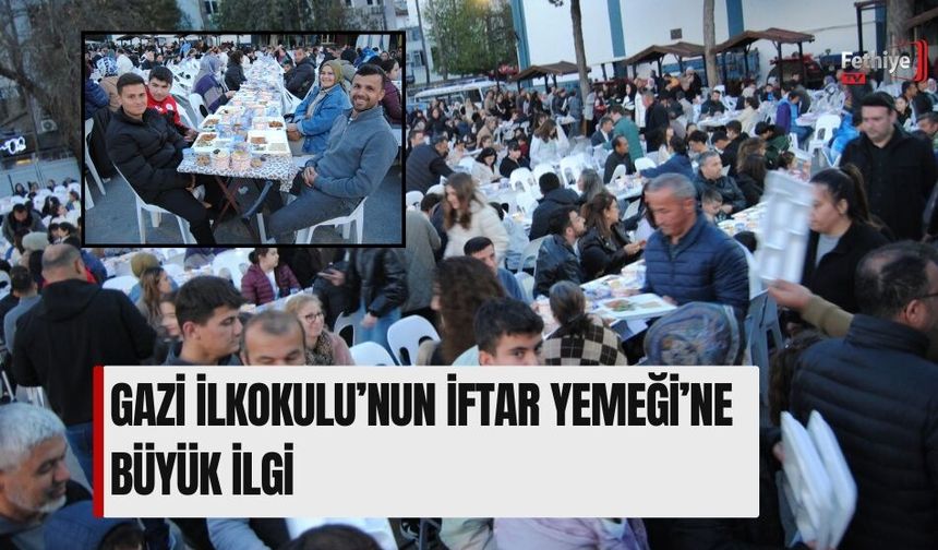 Gazi İlkokulu’nun İftar Yemeği’ne Büyük İlgi