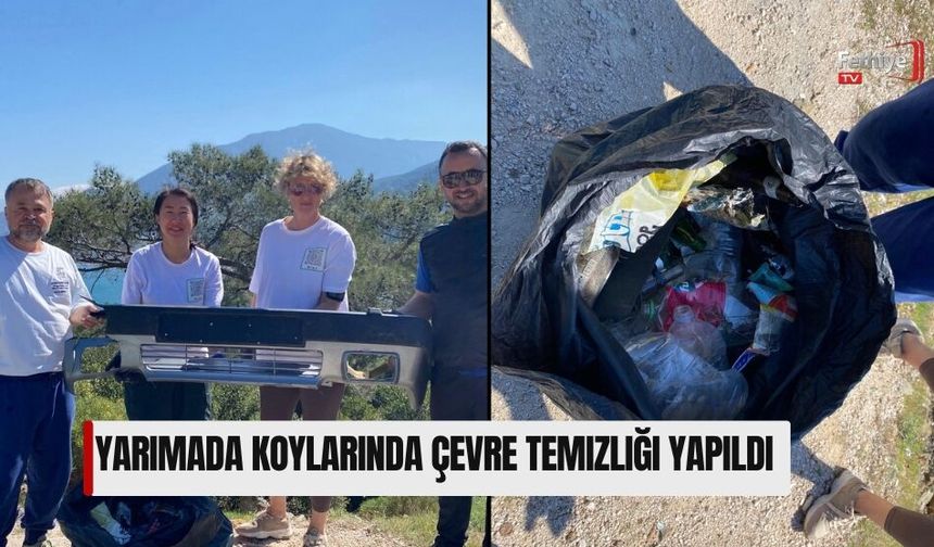 Yarımada Koylarında Çevre Temizliği Yapıldı