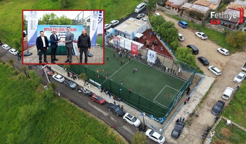 Bodrum Çiftlik Halı Saha Tesisleri Vatandaşların Kullanımına Açıldı