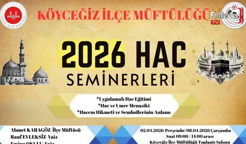 Köyceğizli Hacı Adaylarına Seminer Verilecek