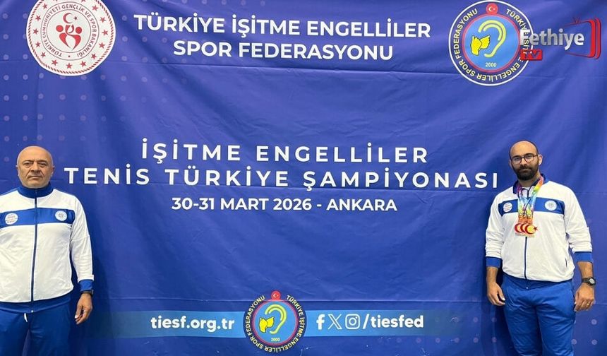 İşitme Engelliler Tenis Turnuvası’nda Muğla’ya 3 Madalya