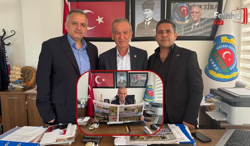 Seydikemer Gazetesi ve Seydikemer TV’den Ziraat Odası’na Ziyaret