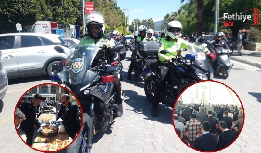 Fethiye Polisinin Korteji Yoğun İlgi Gördü