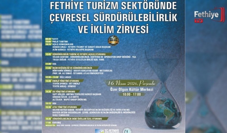 Fethiye’de Turizm Sektörüne Yönelik İklim Zirvesi