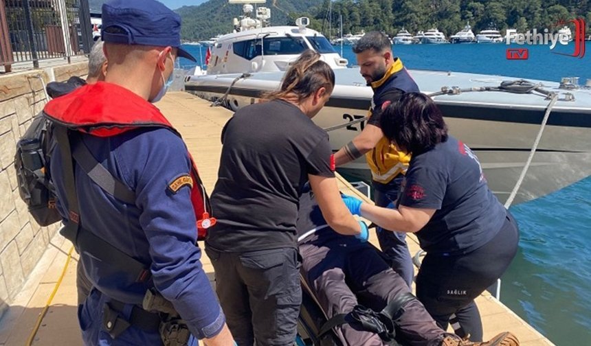 Fethiye’de Koyda Rahatsızlanan Vatandaşa Tıbbi Tahliye