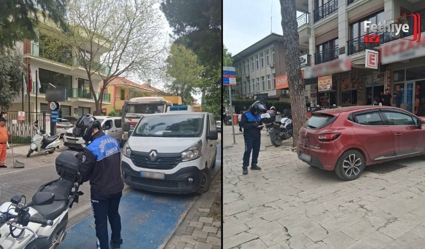 Kaldırıma Park Eden Araçlara İdari Yaptırım
