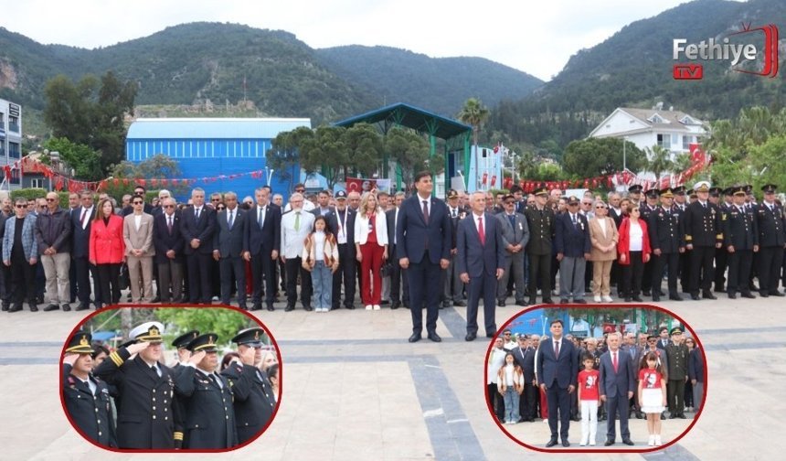 Fethiye'de 23 Nisan Törenle Kutlandı