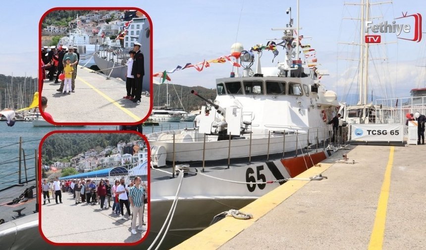 Fethiye’de Askeri Gemiler Ziyarete Açıldı