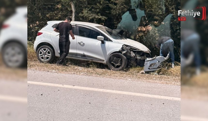 Direksiyon Hakimiyetini Kaybeden Araç Yoldan Çıktı