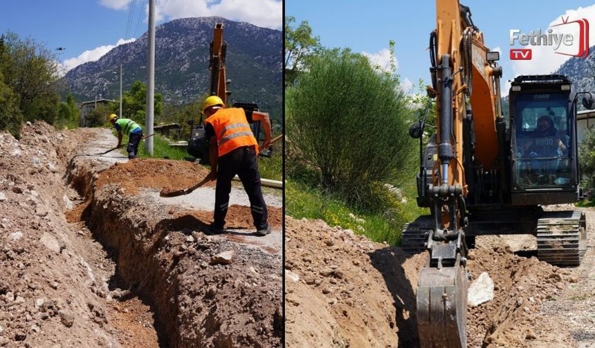 Seydikemer Çatak Mahallesi İçme Suyu İsale Hattı Yenileniyor