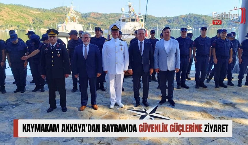 Kaymakam Akkaya’dan Bayramda Güvenlik Güçlerine Ziyaret