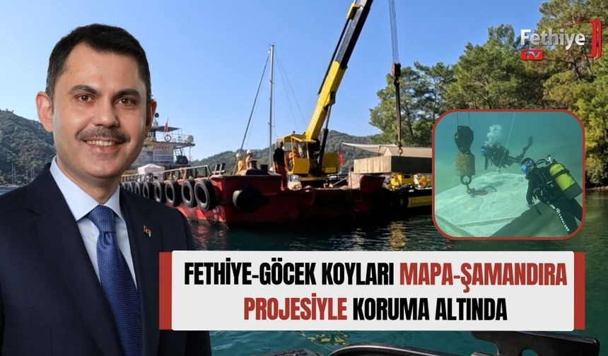 Fethiye-Göcek Koyları Mapa-Şamandıra Projesiyle Koruma Altında