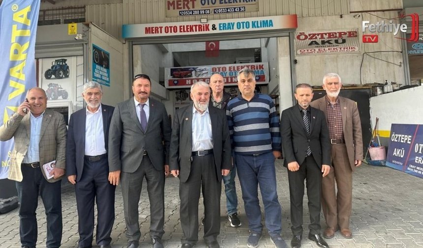 Seydikemer’de Saadet Partisi’nden Esnaf Ziyareti