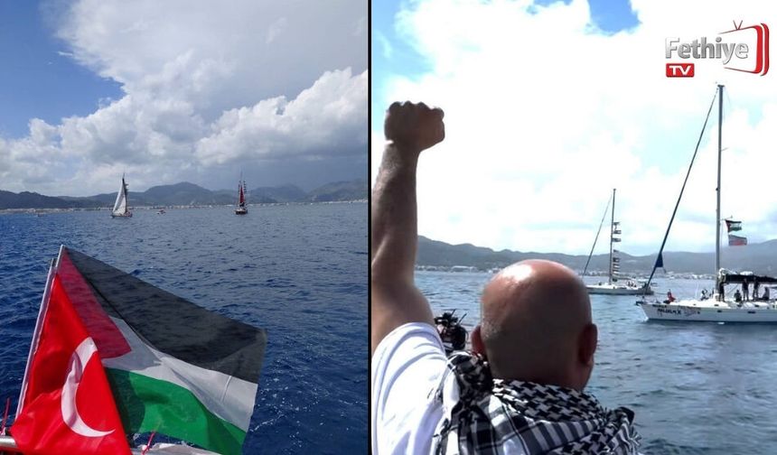 Global Sumud Filosu Marmaris'ten Gazze'ye Doğru Yola Çıktı