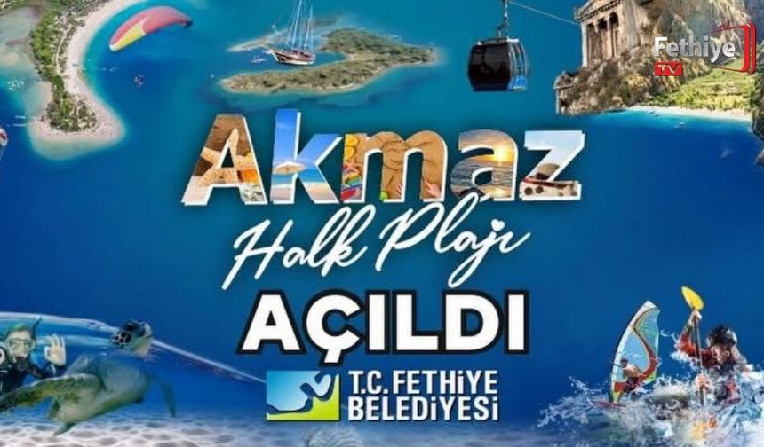 Akmaz Halk Plajı Hizmete Açıldı