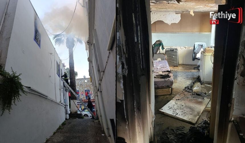 Bodrum'da Ev Yangını