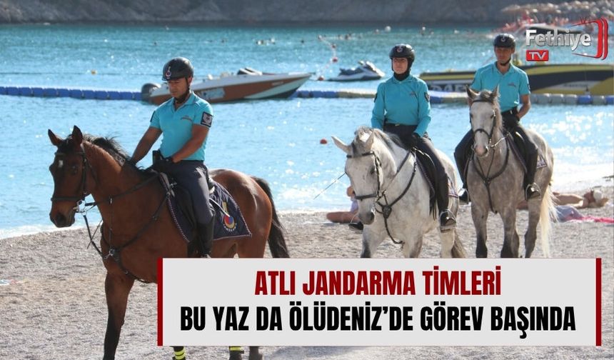 Atlı Jandarma Timleri Bu Yaz Da Ölüdeniz’de Görev Başında