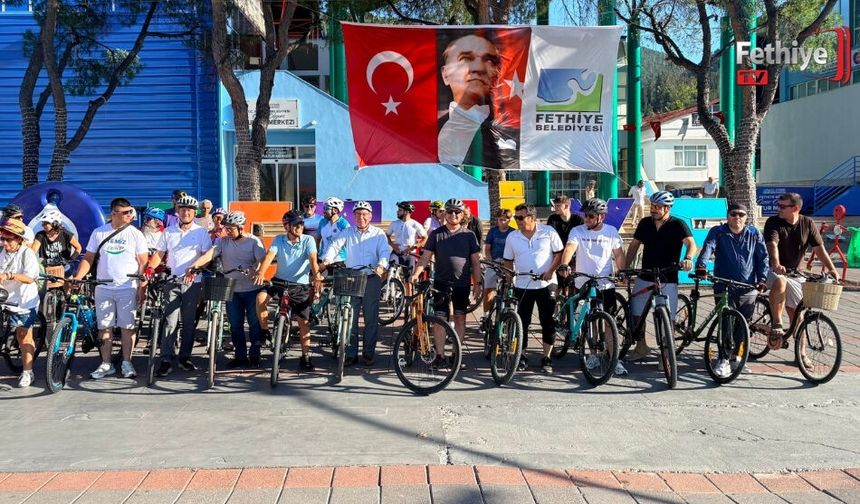 Fethiye’de Pedallar Dünya Bisiklet Günü İçin Döndü