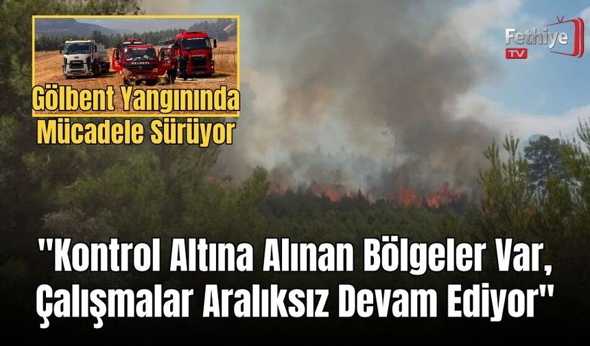 Gölbent Yangınında Mücadele Sürüyor: "Kontrol Altına Alınan Bölgeler Var, Çalışmalar Aralıksız Devam Ediyor"