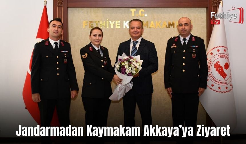 Jandarmadan Kaymakam Akkaya’ya Ziyaret