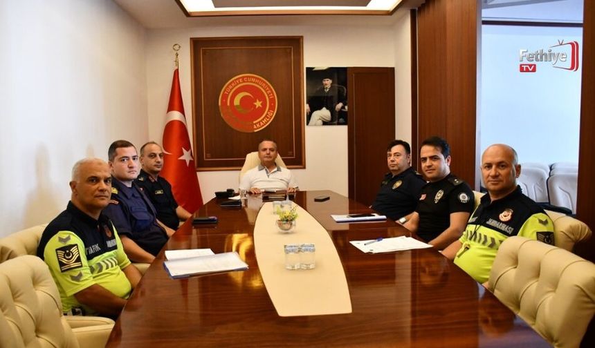 Kaymakam Akkaya Başkanlığında Asayiş Toplantısı Gerçekleştirildi