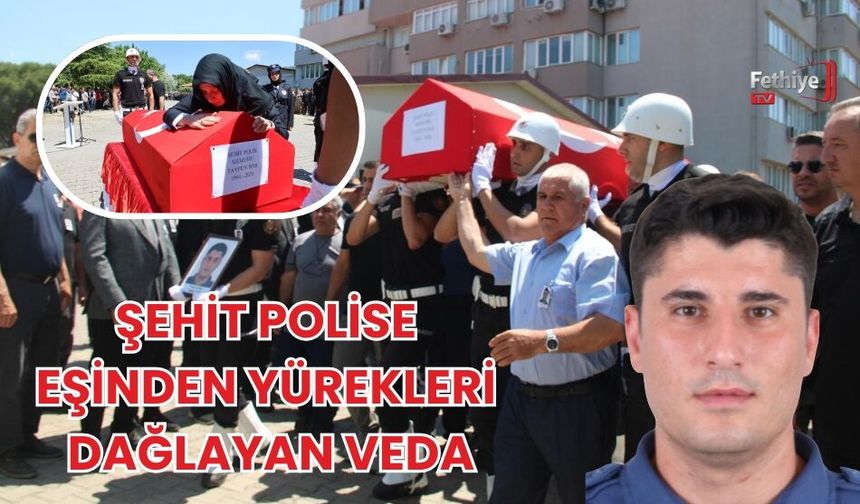Şehit Polise Eşinden Yürekleri Dağlayan Veda