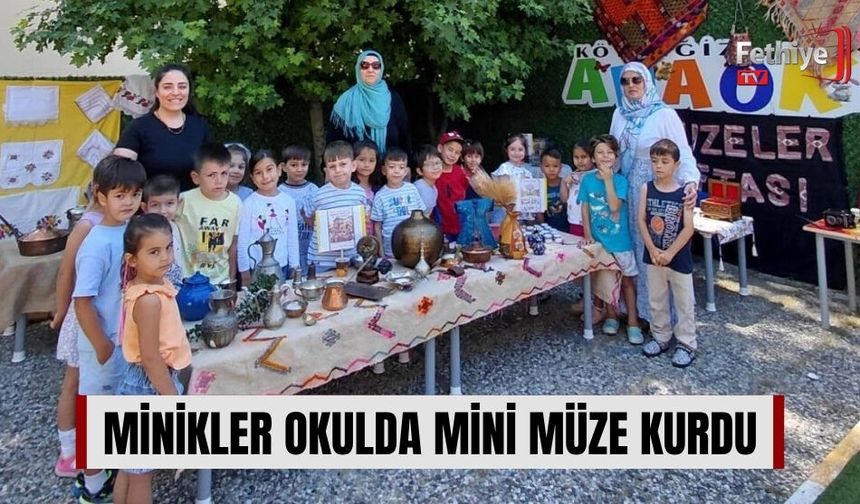 Minikler Okulda Mini Müze Kurdu
