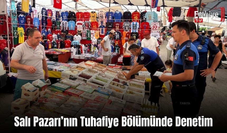 Salı Pazarı’nın Tuhafiye Bölümünde Denetim