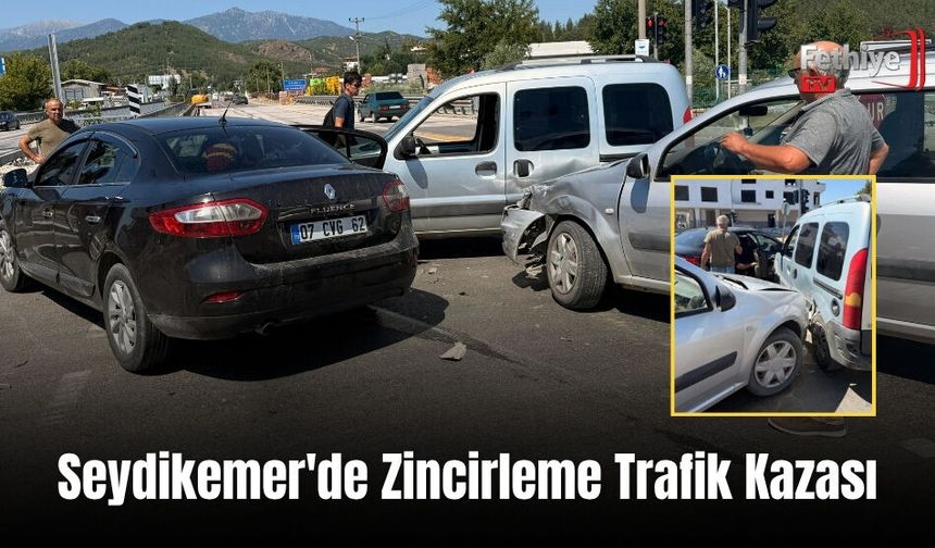 Seydikemer'de Zincirleme Trafik Kazası