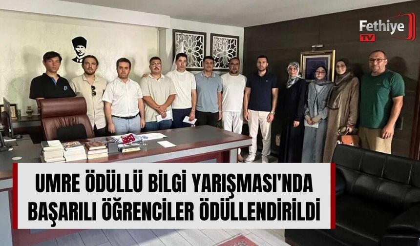 Umre Ödüllü Bilgi Yarışması'nda Başarılı Öğrenciler Ödüllendirildi