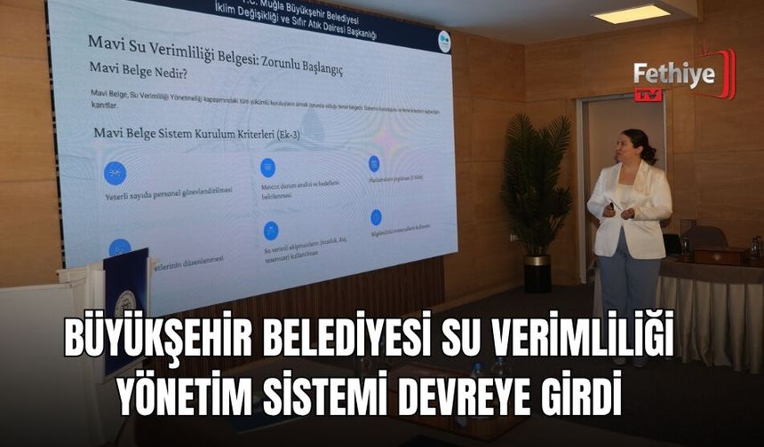 Büyükşehir Belediyesi Su Verimliliği Yönetim Sistemi Devreye Girdi
