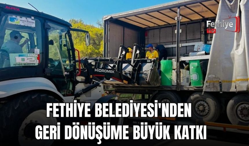 Fethiye Belediyesi'nden Geri Dönüşüme Büyük Katkı: 13,5 Ton Elektronik Atık ve Atık Pil Geri Kazandırıldı