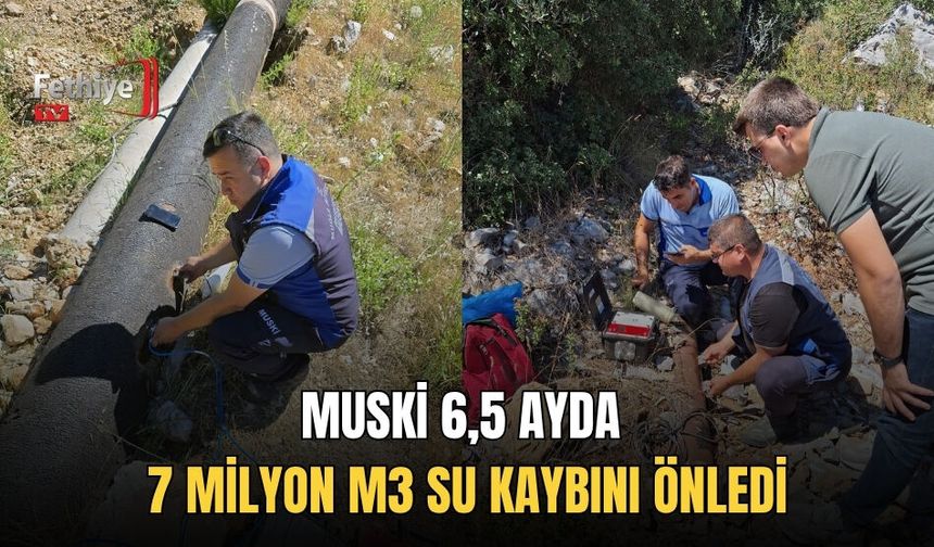 MUSKİ 6,5 Ayda 7 Milyon M3 Su Kaybını Önledi