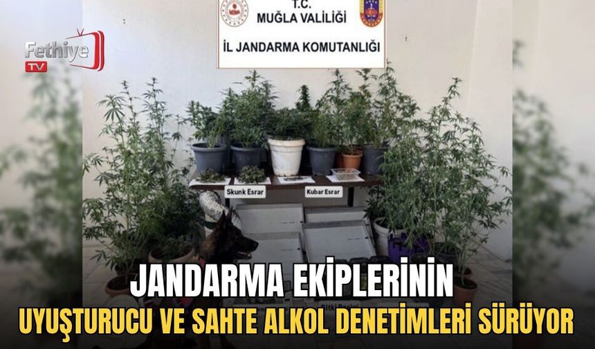 Jandarma Ekiplerinin Uyuşturucu Ve Sahte Alkol Denetimleri Sürüyor
