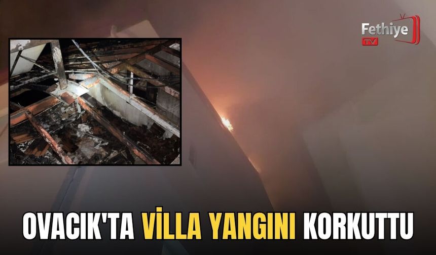 Ovacık'ta Villa Yangını Korkuttu