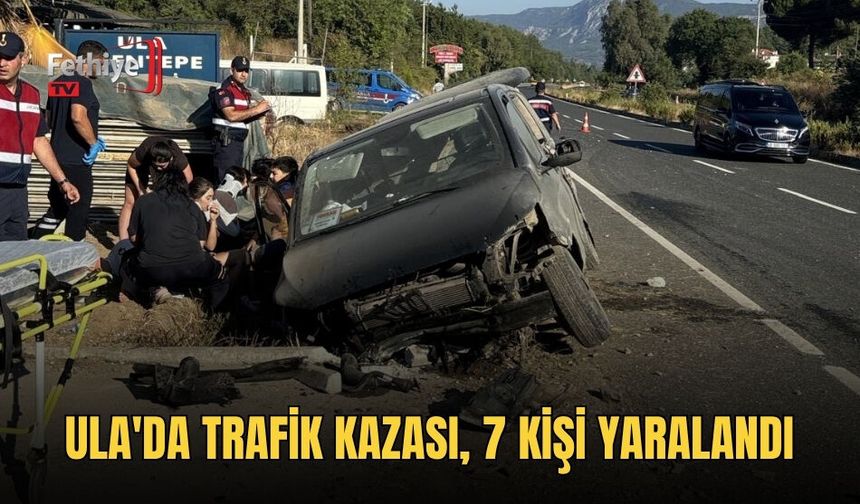 Ula'da Trafik Kazası, 7 Kişi Yaralandı