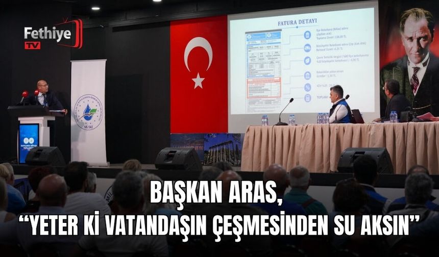 Başkan Aras, “Yeter Ki Vatandaşın Çeşmesinden Su Aksın”